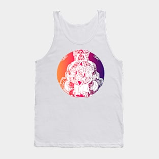 Sunset Sky Circle of Ornament Tank Top